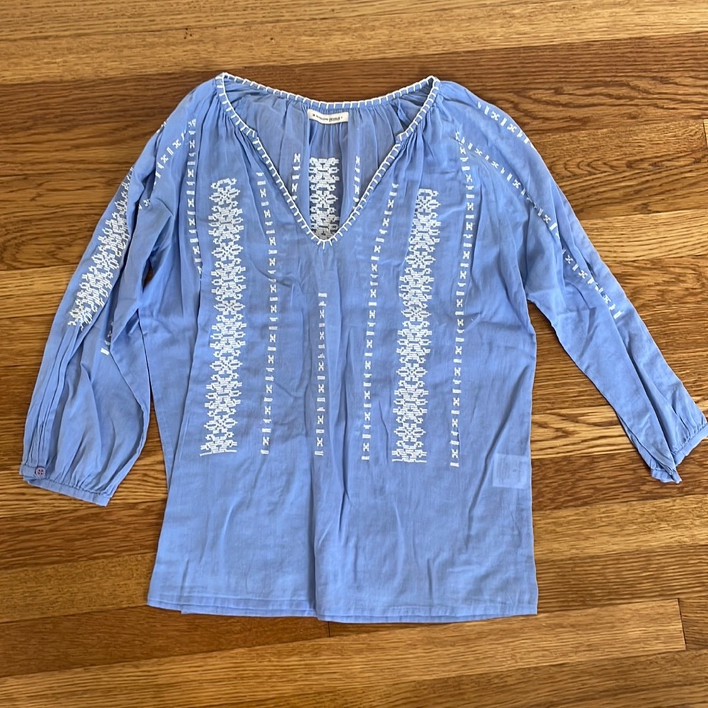 By Second Female Copenhagen blue tunic in cotton voile